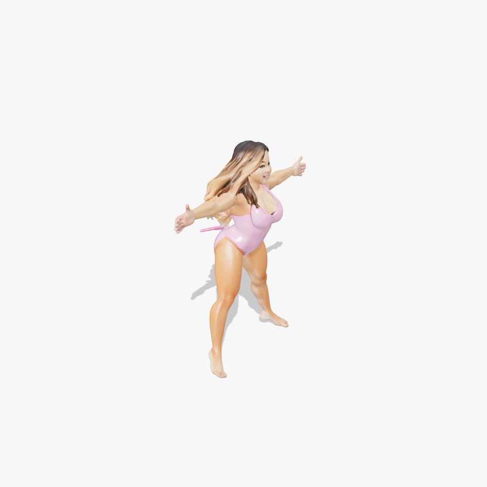 Pink Swimsuit Character model pack